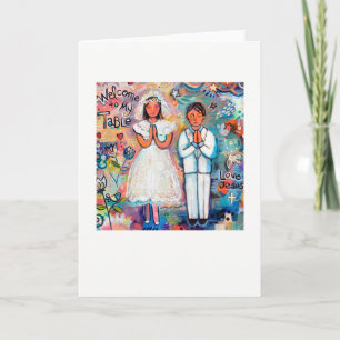First Communion Boy and Girl Invite/Greeting Card