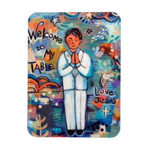 First Communion Boy Catholic Magnet Gift