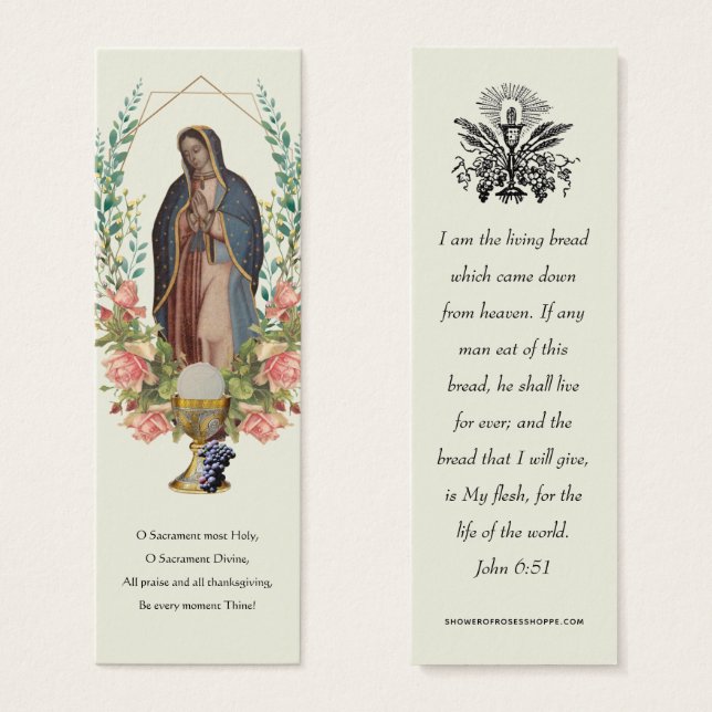 First Communion Catholic Remembrance Guadalupe (Front & Back)