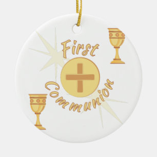 First Communion Ceramic Tree Decoration
