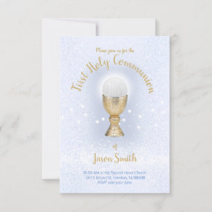 First Communion Chalice and Host Invitation