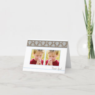 First Communion, Christening Photo Thank You Card