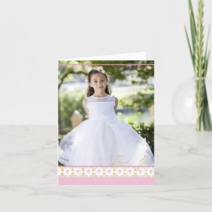 First Communion, Christening Thank You Card