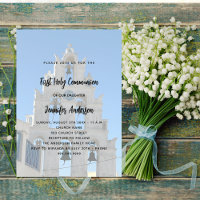 First Communion custom photo church luxury