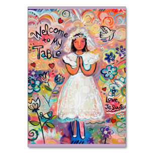 First Communion Customisable Prayer Card