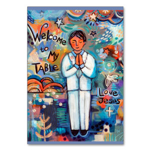 First Communion Customisable Prayer Card for boys