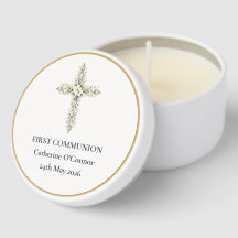 First Communion Floral Cross