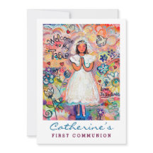 First Communion for Girl Customisable Invite
