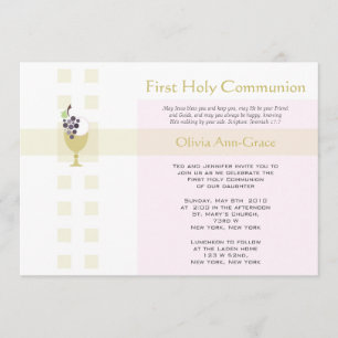 First Communion - Girl Invitation