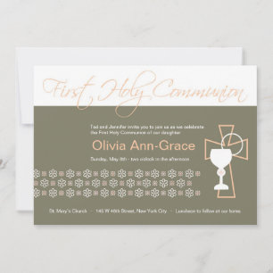 First Communion - Girl Invitation