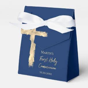 First Communion golden cross  Favour Box