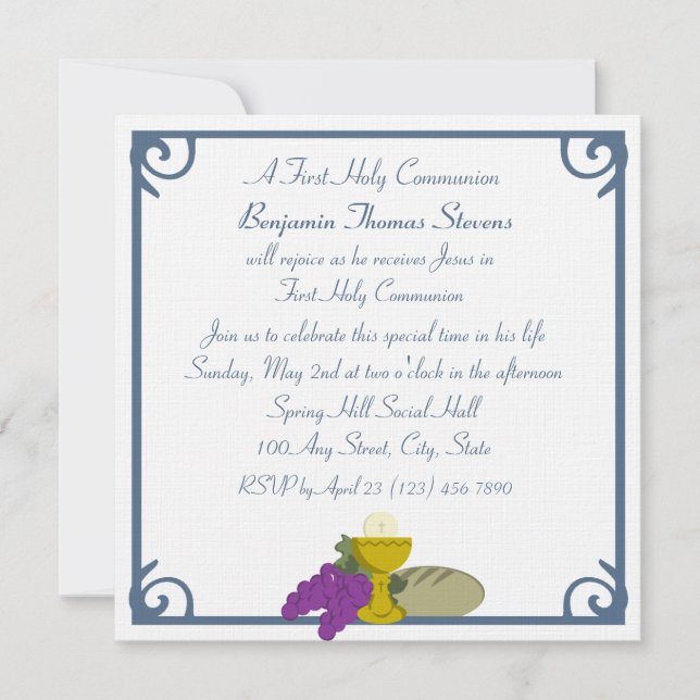 First Communion Invitation (Front)