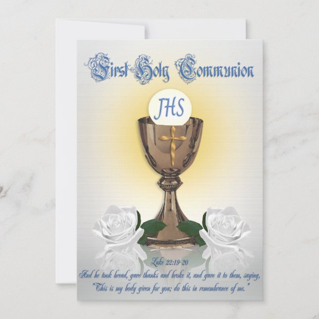 First communion invitation (Front)