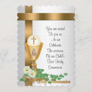 First Communion invitation