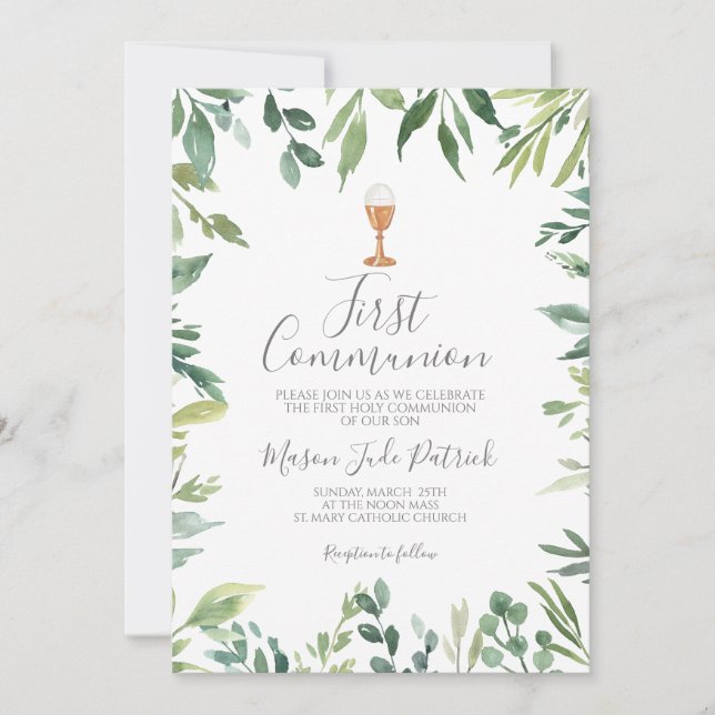 First Communion Invitation (Front)