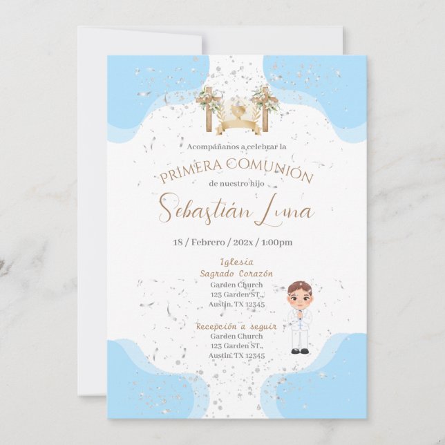 First Communion Invitation Boy (Front)