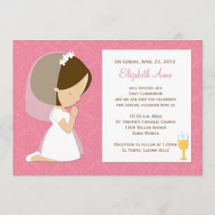 First Communion Invitation for Girl