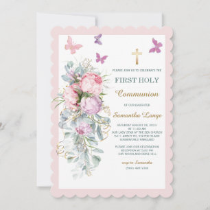 First Communion Invitation Girl