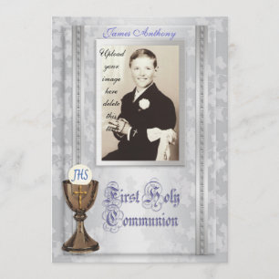 First Communion Invitation with photo