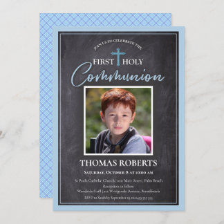 First Communion Invitations | Photo Blue Cross 3