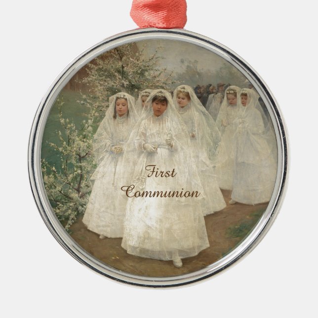 First Communion Metal Tree Decoration (Front)