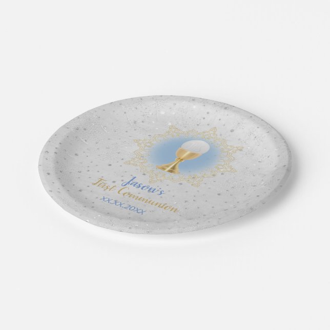 first communion paper plate (Angled)