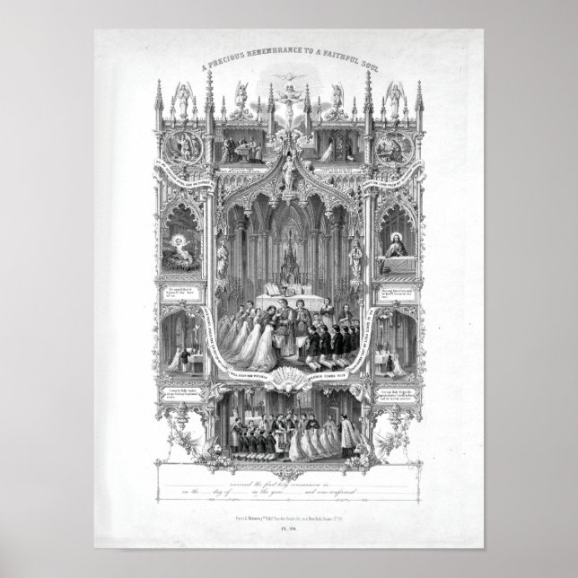 First Communion Personal Memorial (white) Poster (Front)