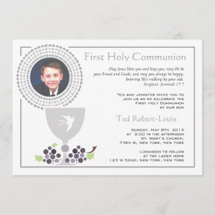 First Communion Photo Invitation