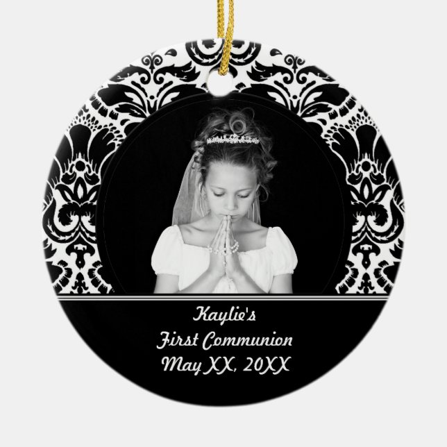 First Communion Photo Ornament (Front)