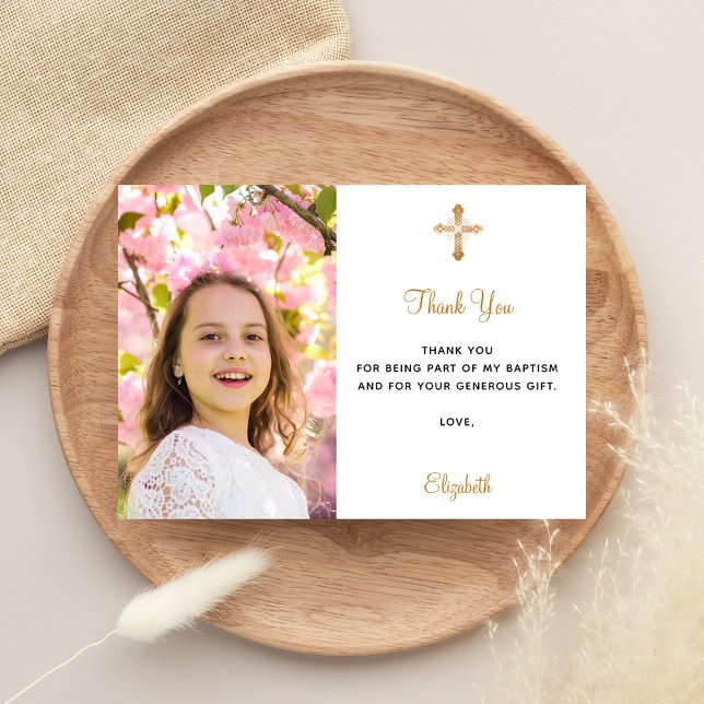 First Communion photo thank you card (Creator Uploaded)