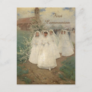 First Communion Postcard