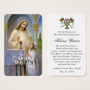 First Communion Prayers   Girl Communion 6