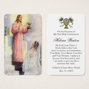 First Communion Prayers   Vintage Girl 1