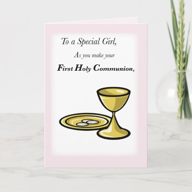 First Communion, Special Girl Card (Front)