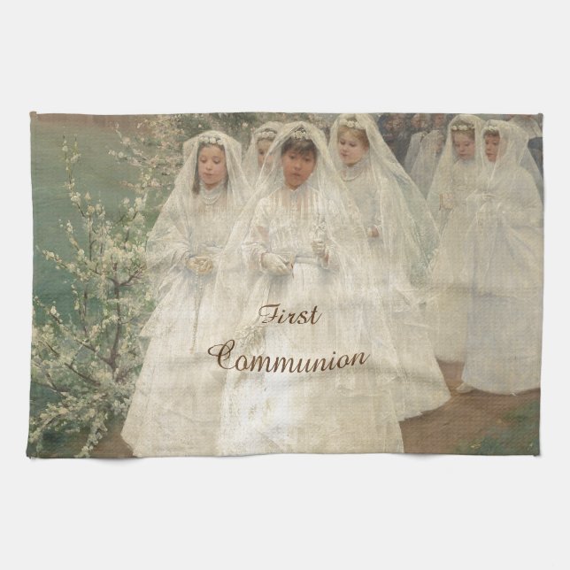 First Communion Tea Towel (Horizontal)