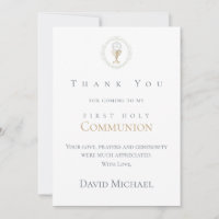 First Communion thank you