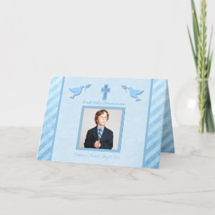 First Communion Thank You Card for a Boy