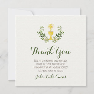 First Communion Thank you Flat
