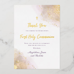 First Communion Thank you for coming card