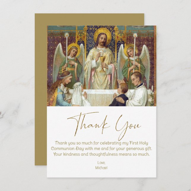 First Communion Thank You Jesus with Children (Front/Back)