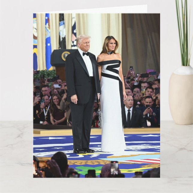 First Couple Donald and Melania Trump Card (Front)