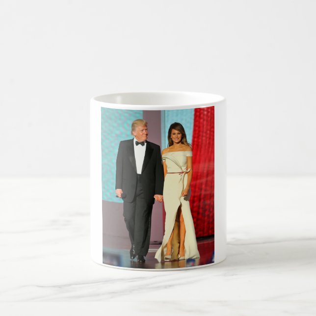 First Couple Donald and Melania Trump Inauguration Coffee Mug (Center)