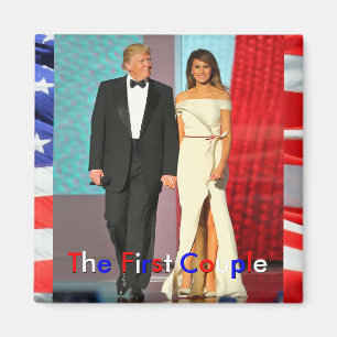 First Couple President Trump First Lady Melania Magnet