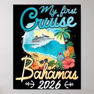First cruise bahamas 2026 vacation trip matching poster