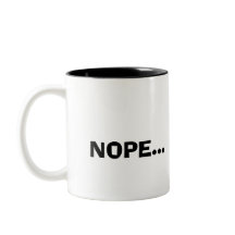 "First Cup" Two-Tone Coffee Mug