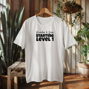 First  dad day black letter humor T-Shirt