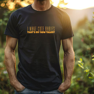 First  dad day orange letter humor T-Shirt