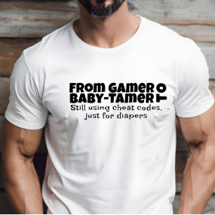 First  dad day white letter humor T-Shirt