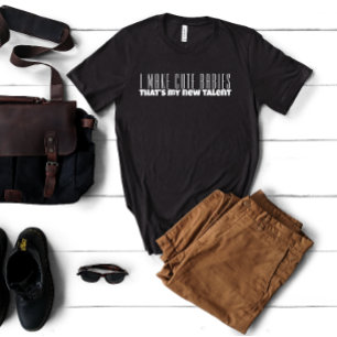 First dad day white letter humour T-Shirt