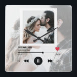 First Dance Song Wedding Anniversary Personalised  Square Wall Clock<br><div class="desc">First Dance Song Wedding Anniversary Personalised</div>